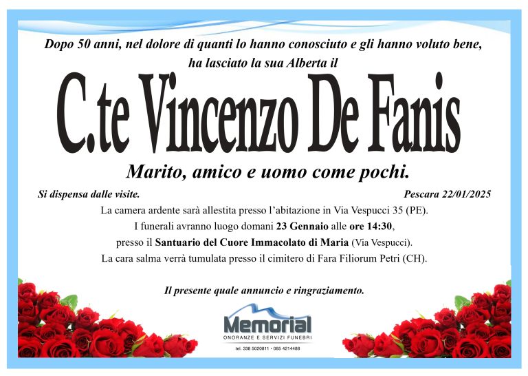 Comandante Vincenzo De Fanis