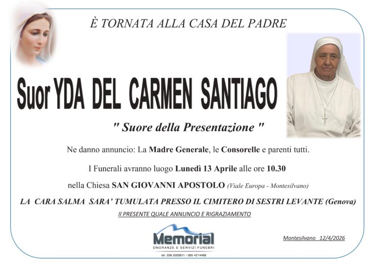 Suor Yda Del Carmen Santiago